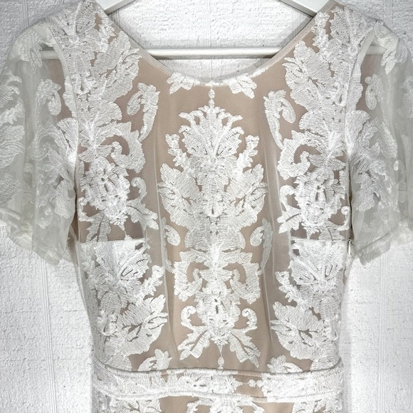 For love and lemons san Marcos backless ivory lace dress size XS - Picture 4 of 12